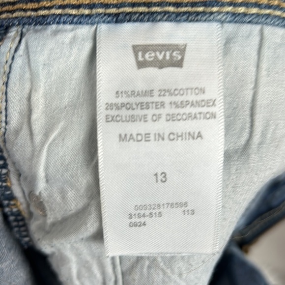 Levi’s Bleach Dyed MIDI Shorts Size 13 - Picture 3 of 6